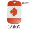 Dog Tags with Canadian Flag