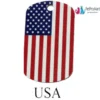 Dog Tags with United States Flag,