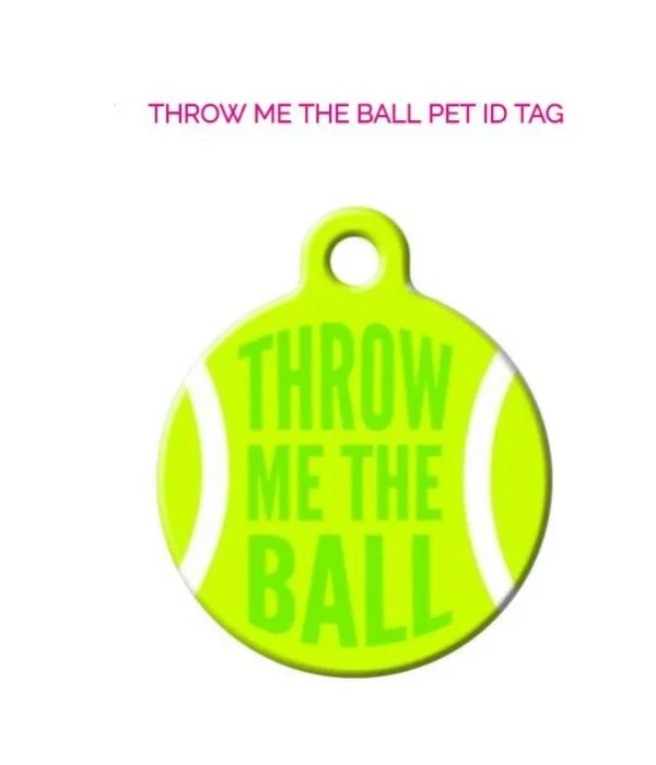 Tennis Ball Dog Tag