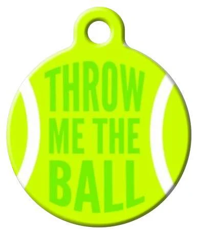 Tennis Ball Dog Tag